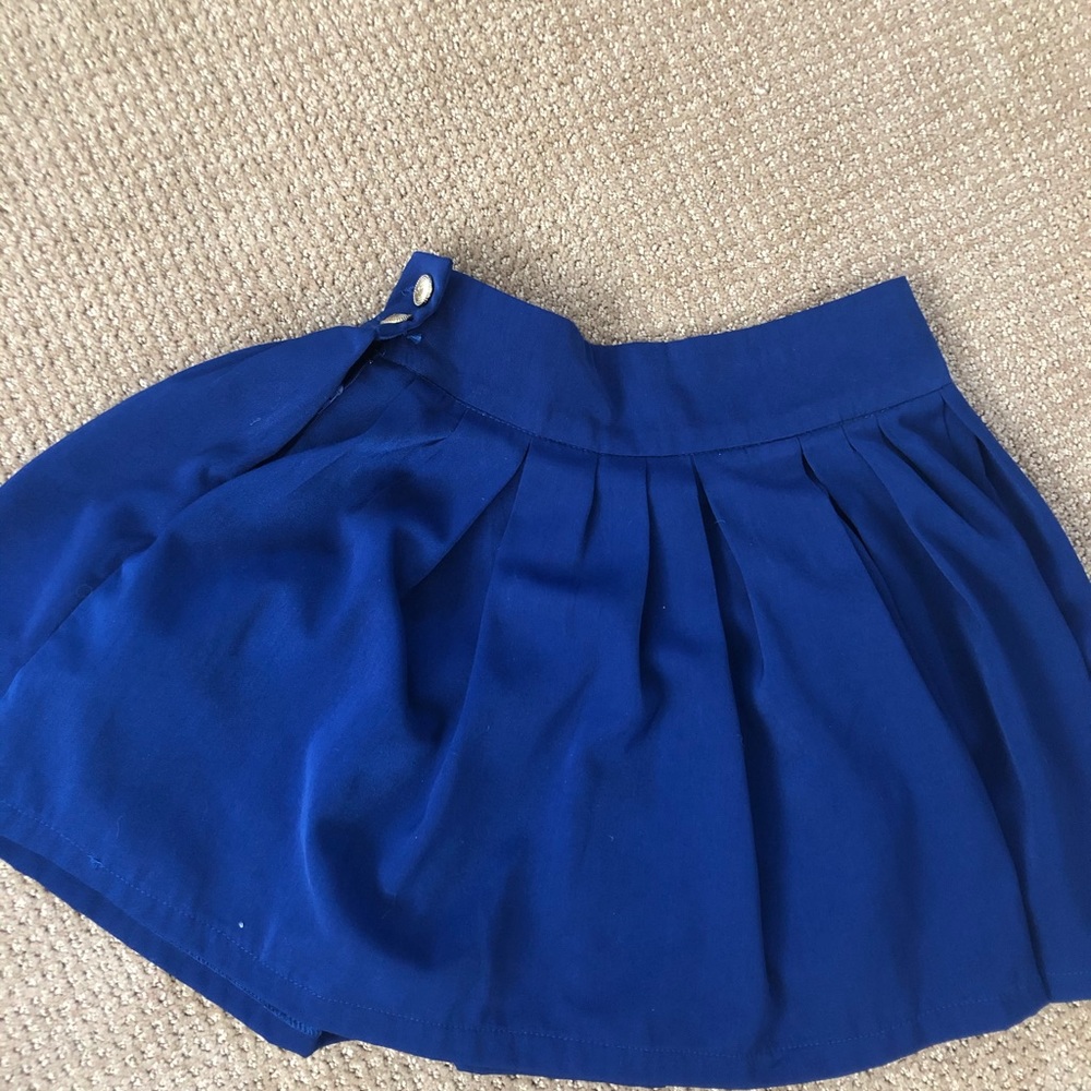 Button up blue skirt